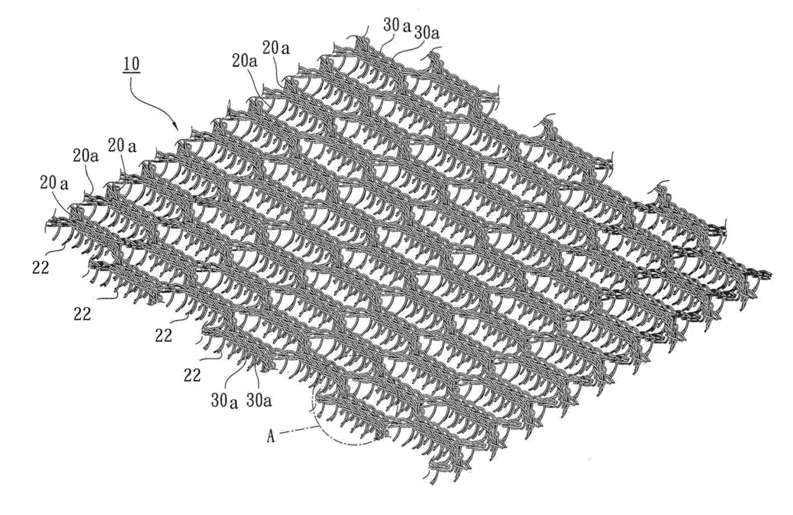 Multi-Layer Pad Structure through Needle Punching Working Procedure