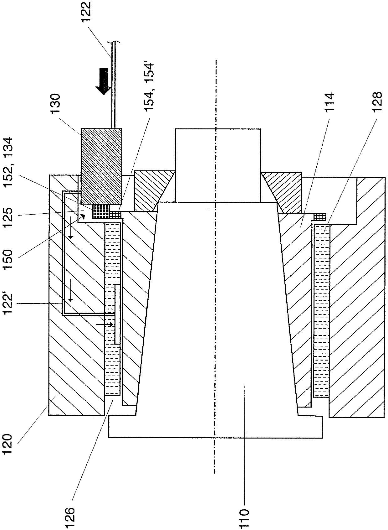 Rolling stand for the rolling of rolling stock