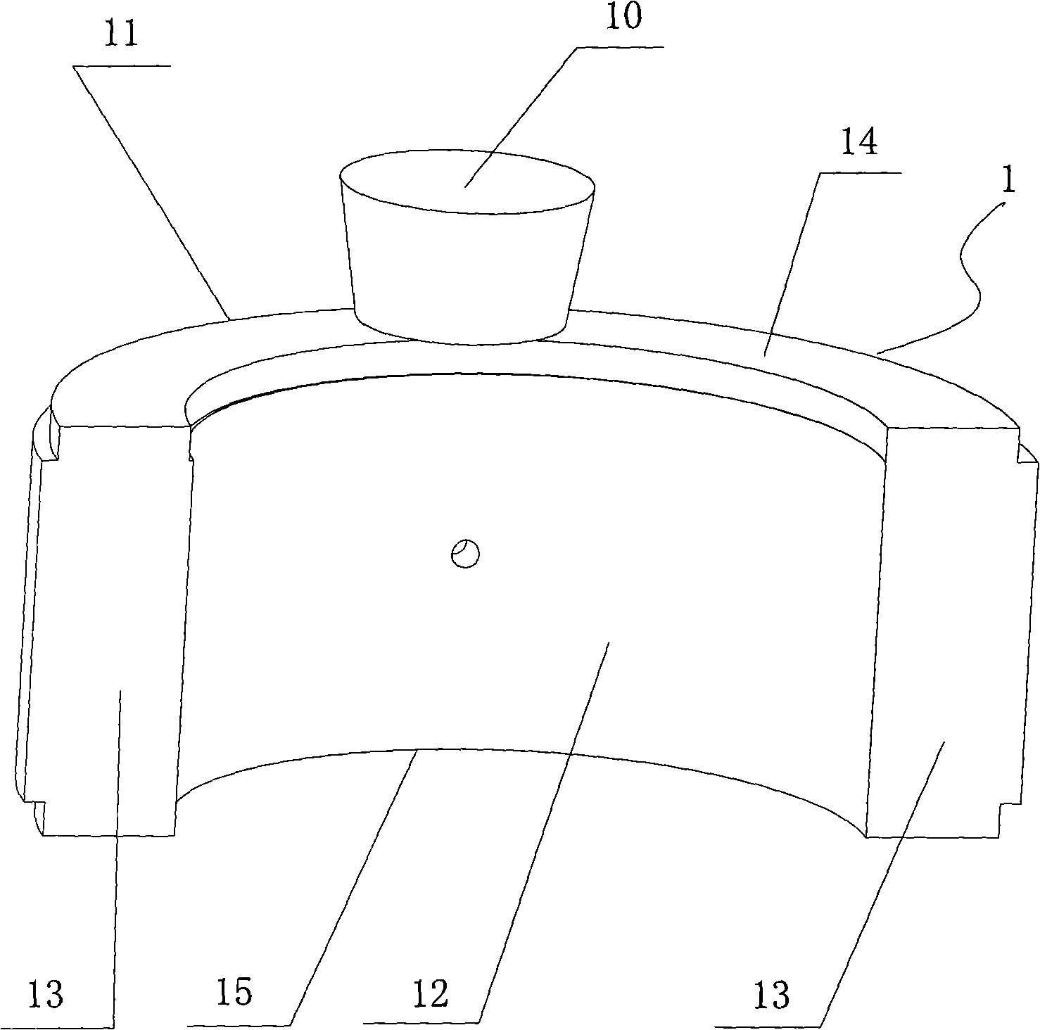 Casting parts structure of electricity generator cast steel shaft bushing and casting method thereof