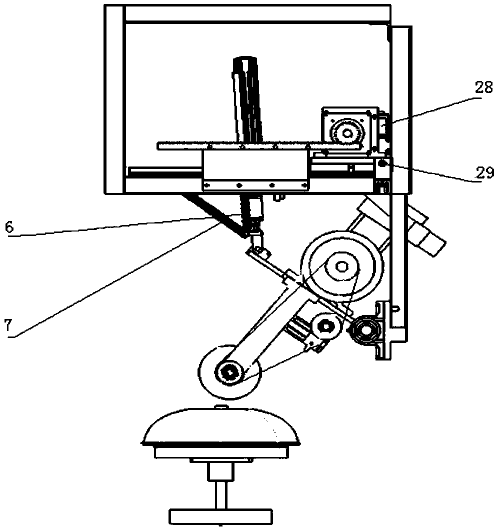Automatic pushing type grinding device