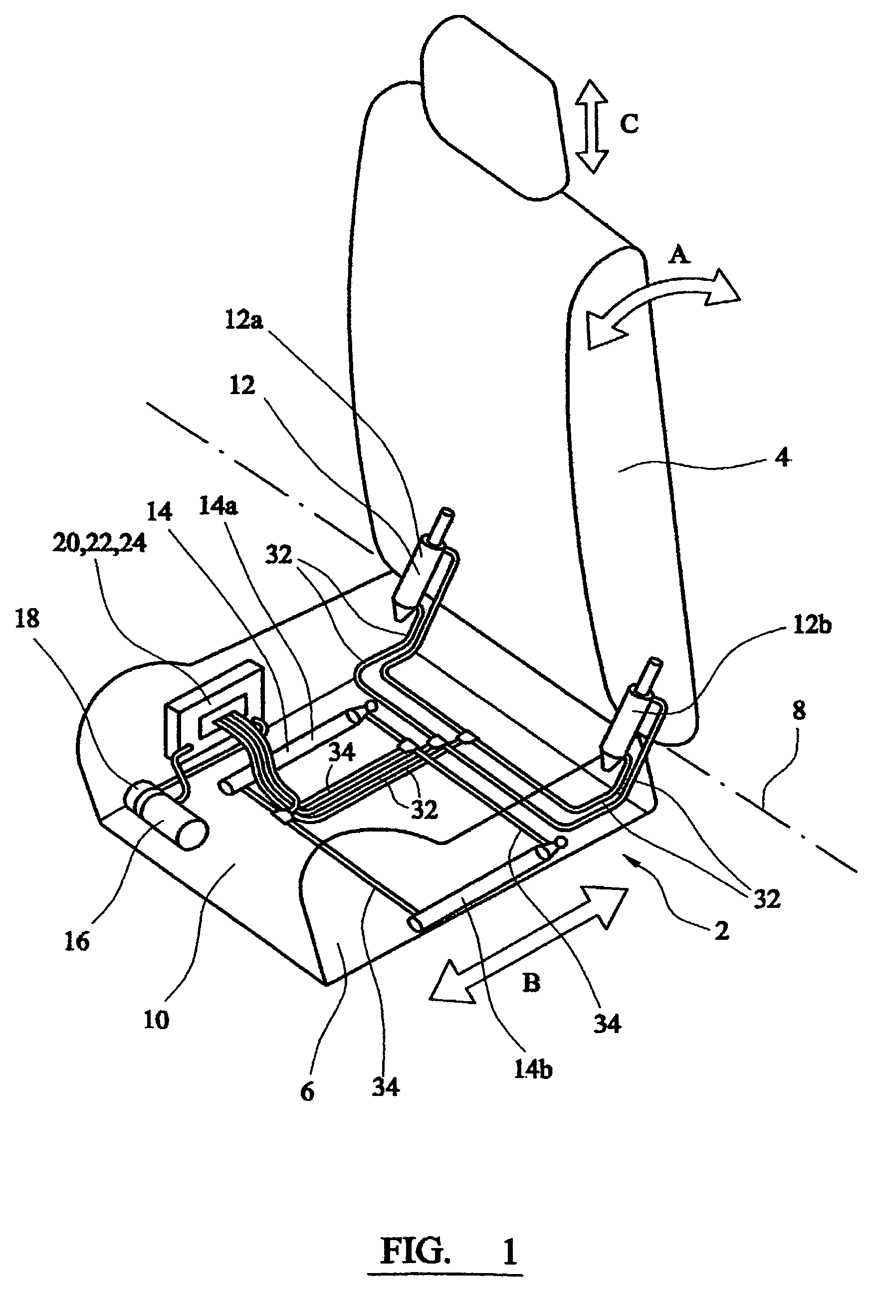 Hydraulic vehicle seat adjustment with system protection valve