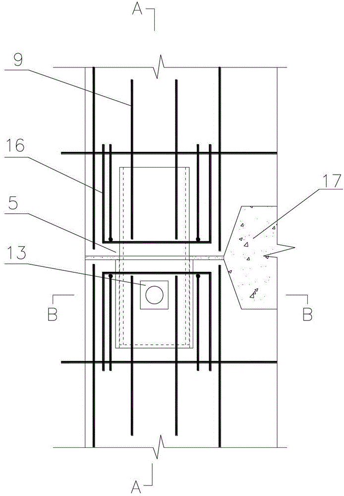 Tooth-groove-type connection structure of upper-layer inner wallboard of assembly-type shear wall and lower-layer inner wallboard of assembly-type shear wall