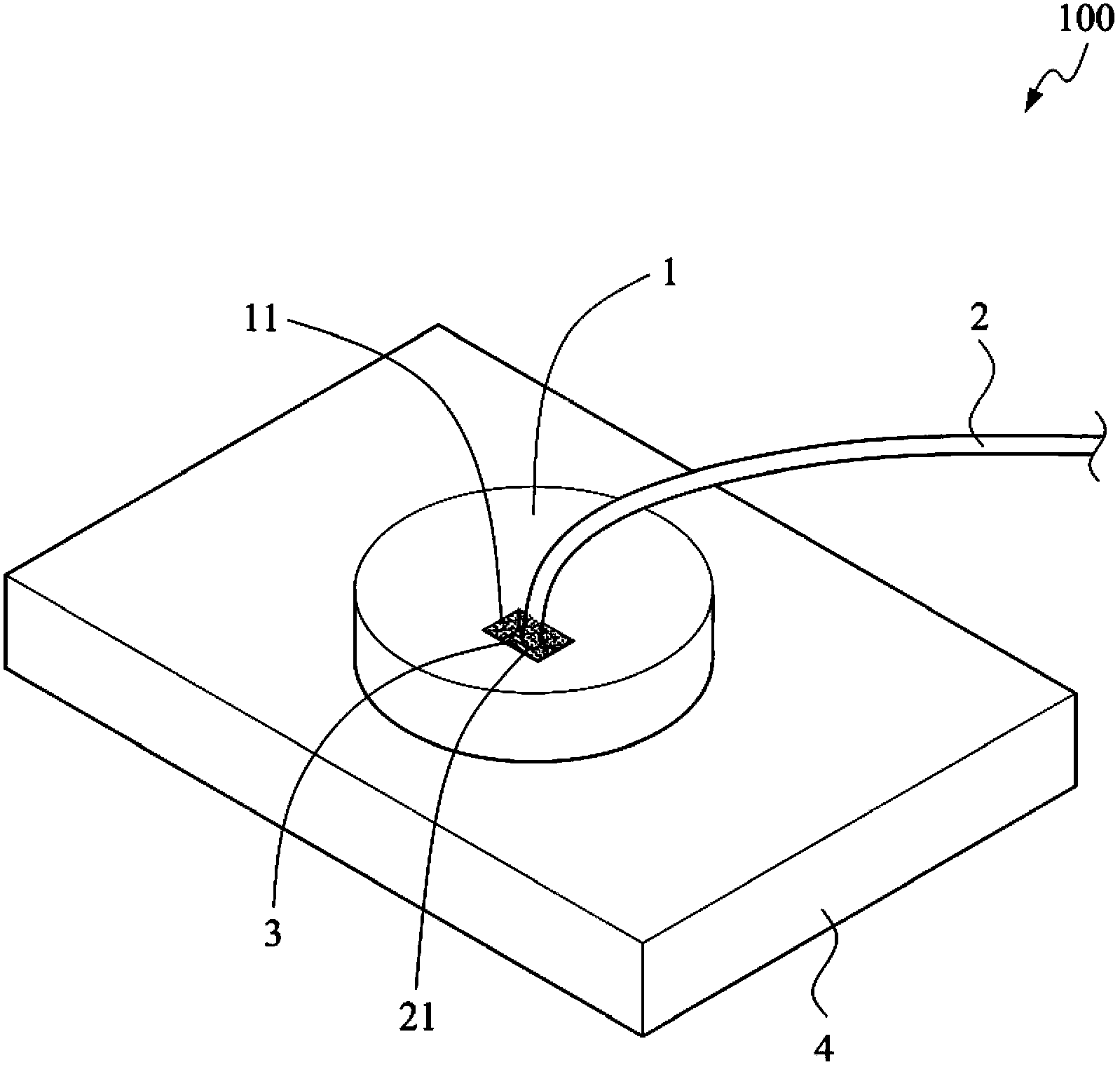 Semiconductor process temperature measurement device