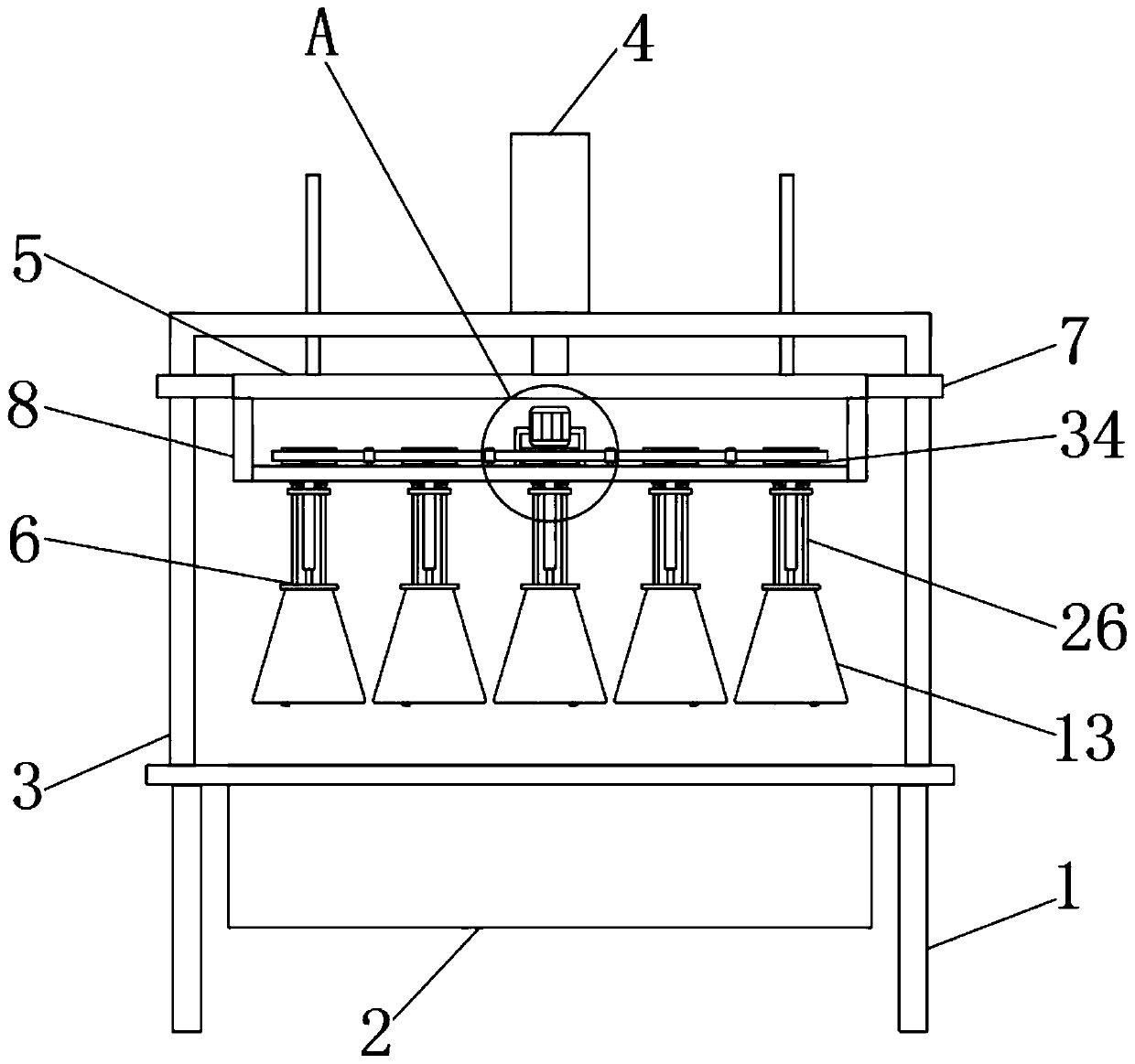 Painting device for spring producing and machining