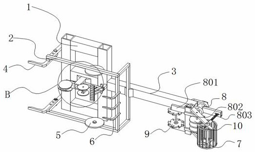 Ditching and crushing device for cultivator