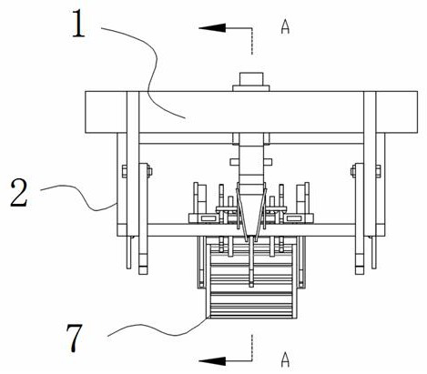 Ditching and crushing device for cultivator