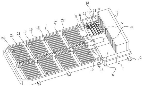 Water-cooled condenser set of new energy automobile