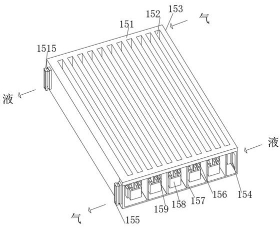 Water-cooled condenser set of new energy automobile