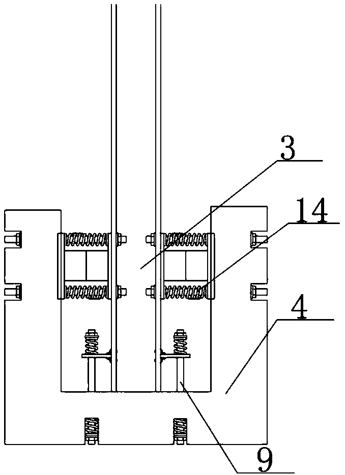 Frame shear wall structure with swinging energy dissipation column