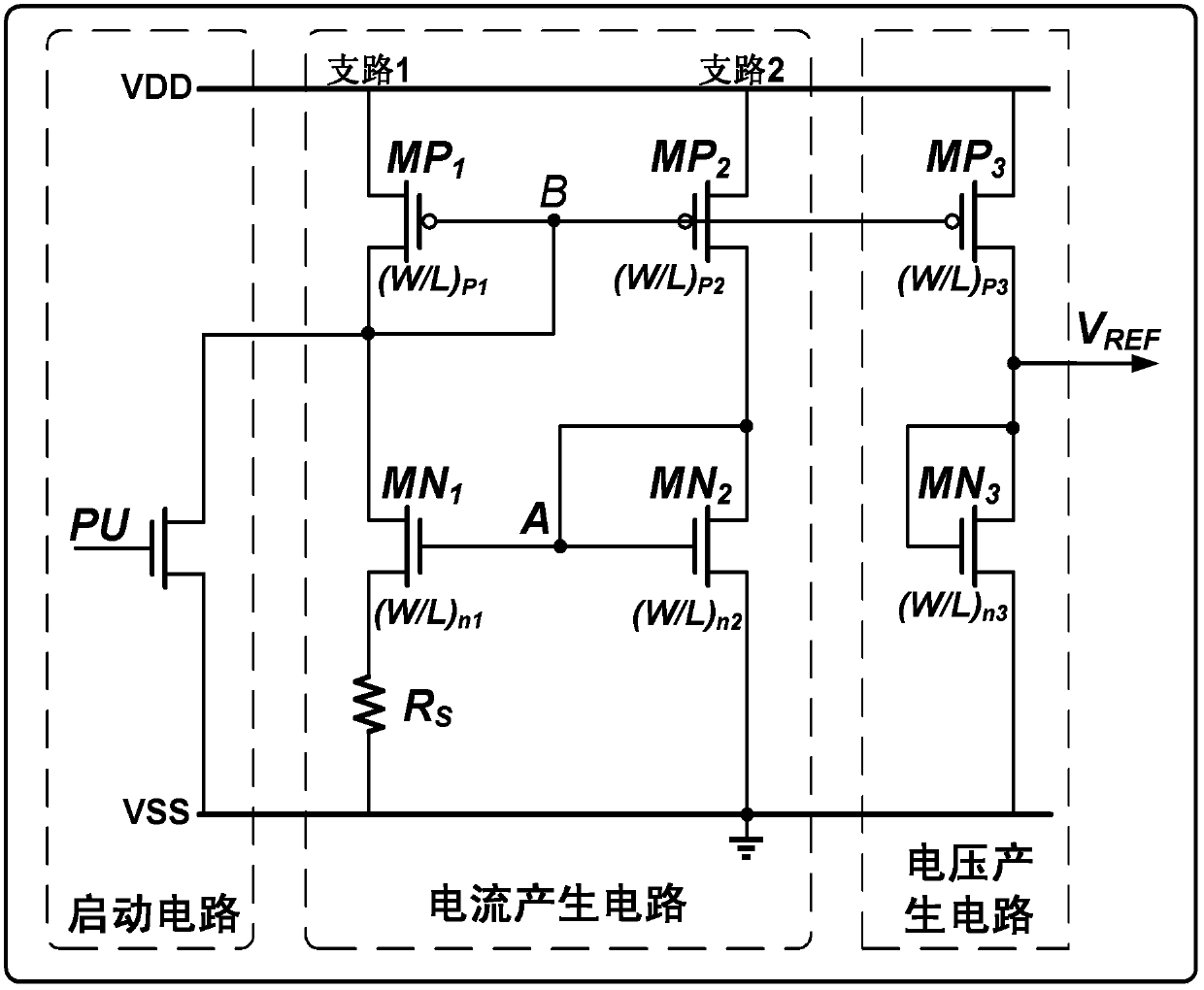 Zero-temperature coefficient reference voltage generating circuit for three-dimensional storage