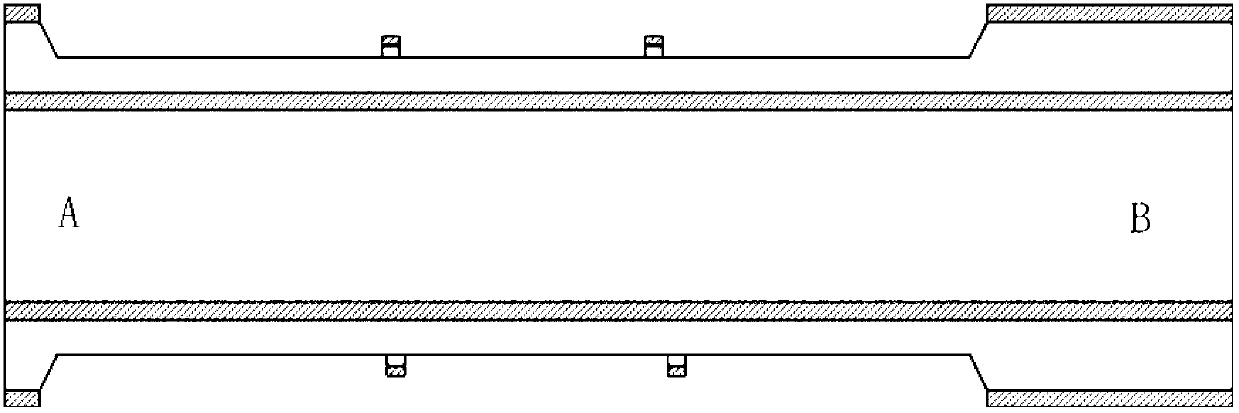 Capacitive acceleration transducer for bending elastic beam and manufacturing method