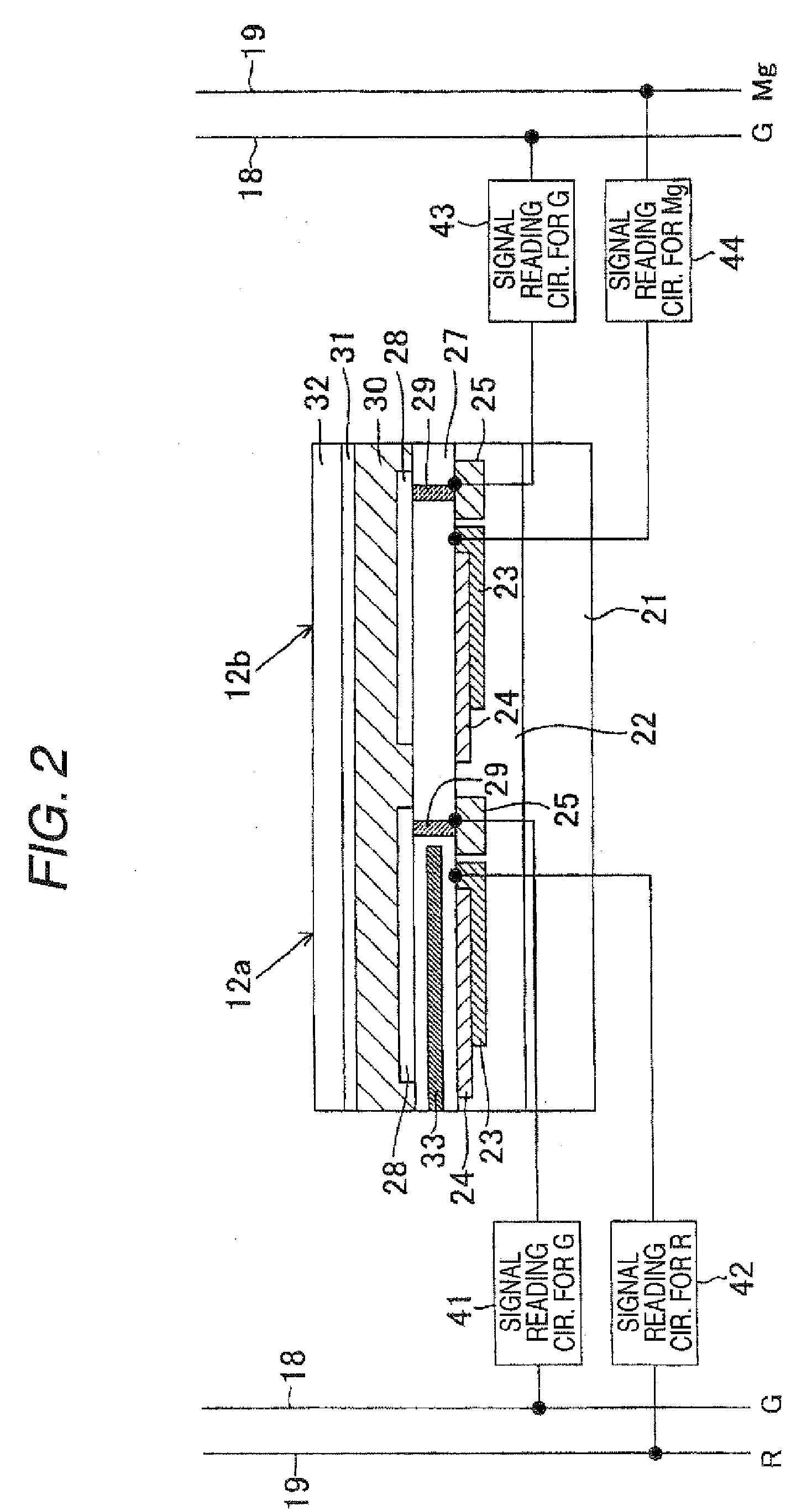 Photoelectric-conversion-layer-stack-type color solid-state imaging device