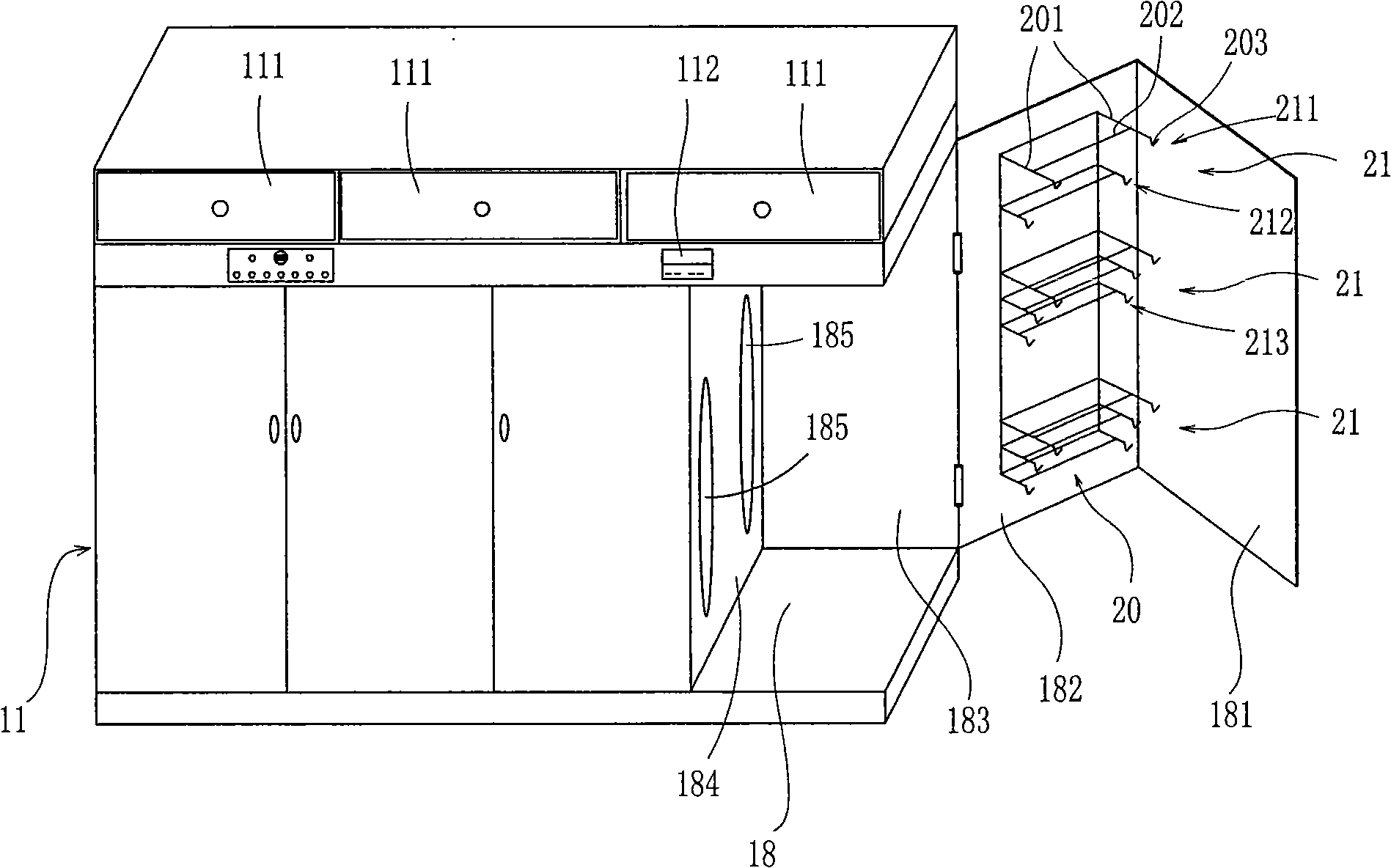 Sterilization shoes cabinet and automatic control method thereof