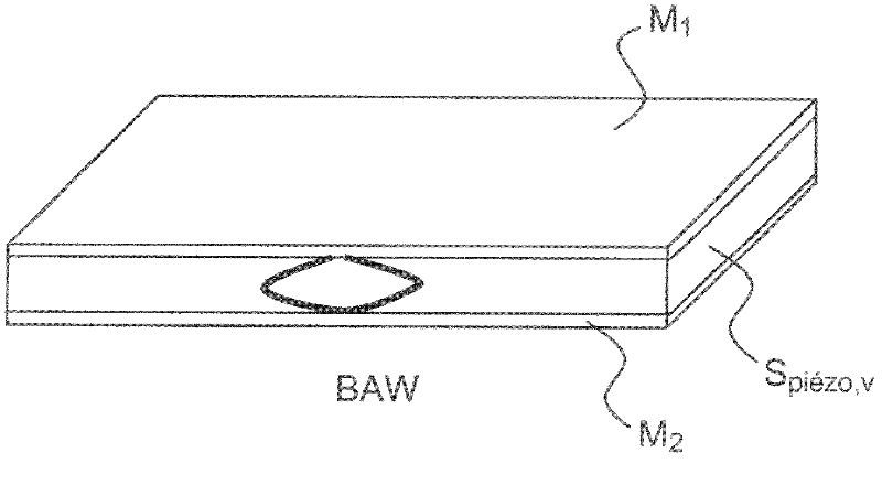 Acoustic wave device including a surface wave filter and a bulk wave filter, and method for making same