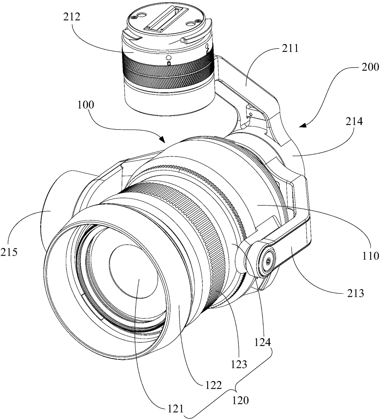 Imaging device, cradle head and camera body