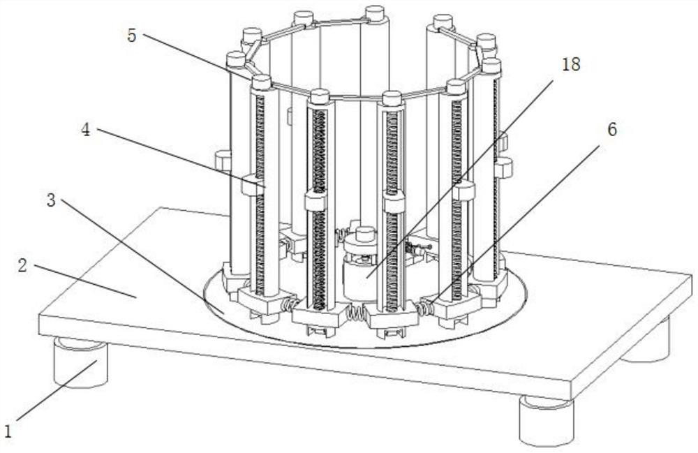 Economic management cylindrical display device