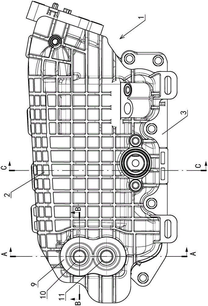 Engine intake manifold with cooler inside and high tightness