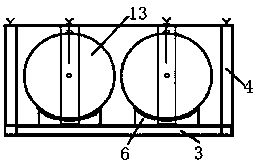 Electrophoresis clamp for car air storage cylinder