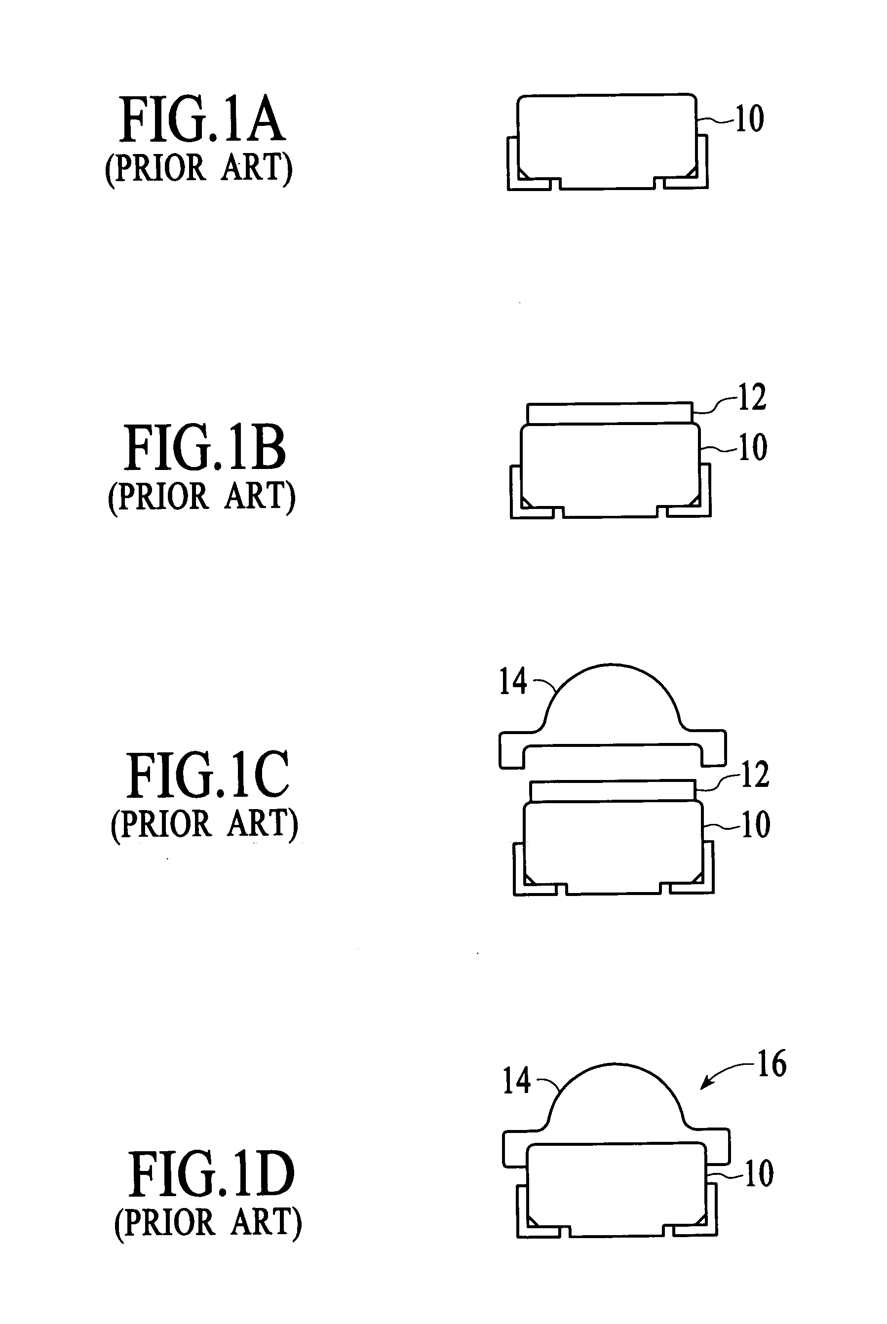 PLCC package with integrated lens and method for making the package