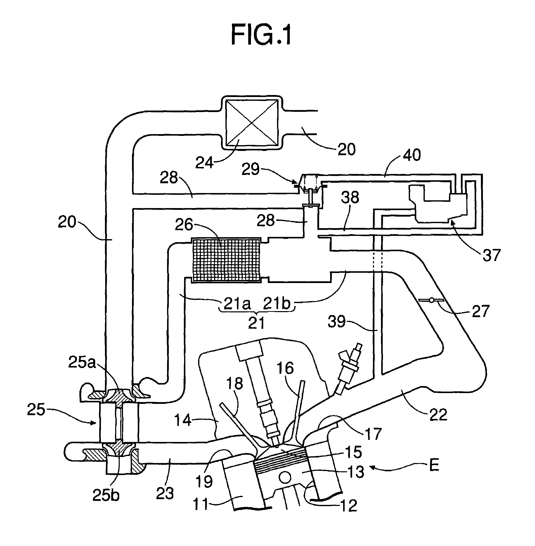 Air bypass valve failure detection device in supercharging device for engine