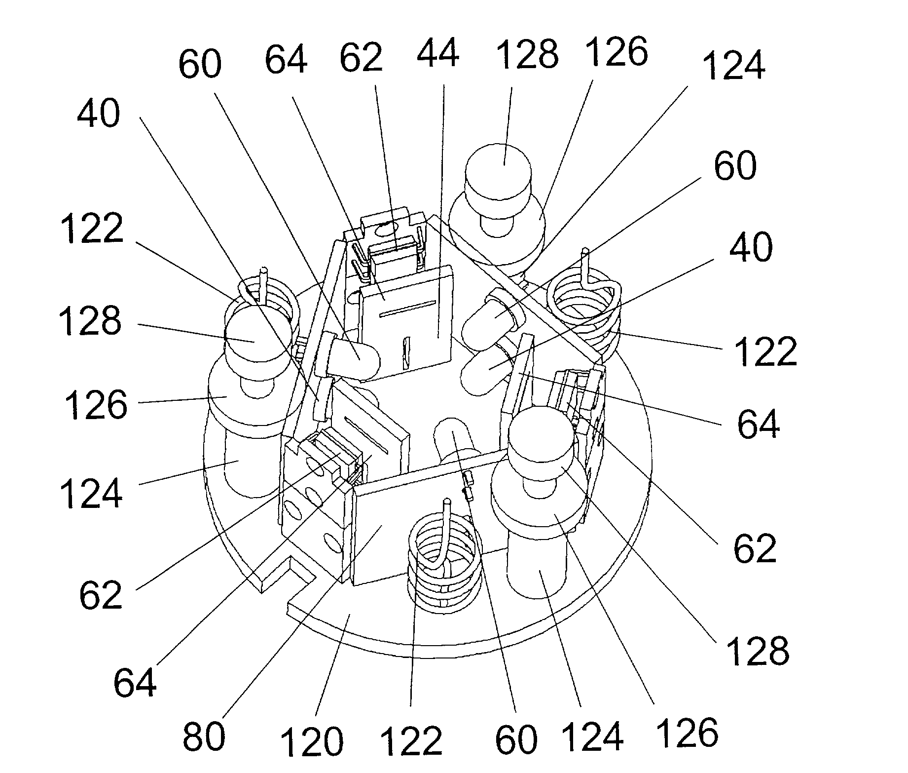 Arrangement for the detection for relative movements or relative position of two objects