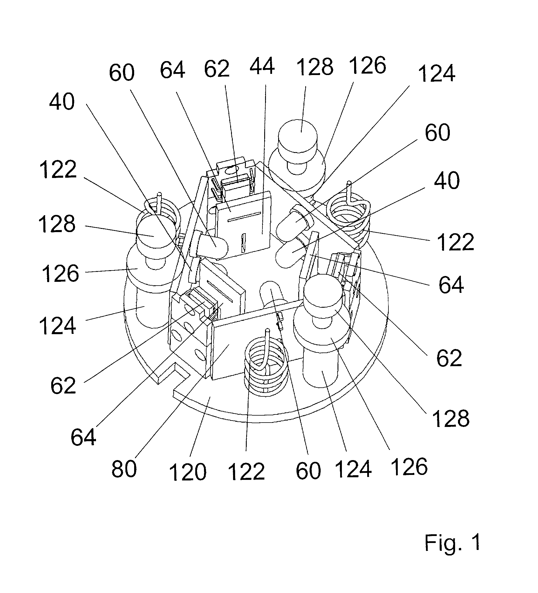 Arrangement for the detection for relative movements or relative position of two objects