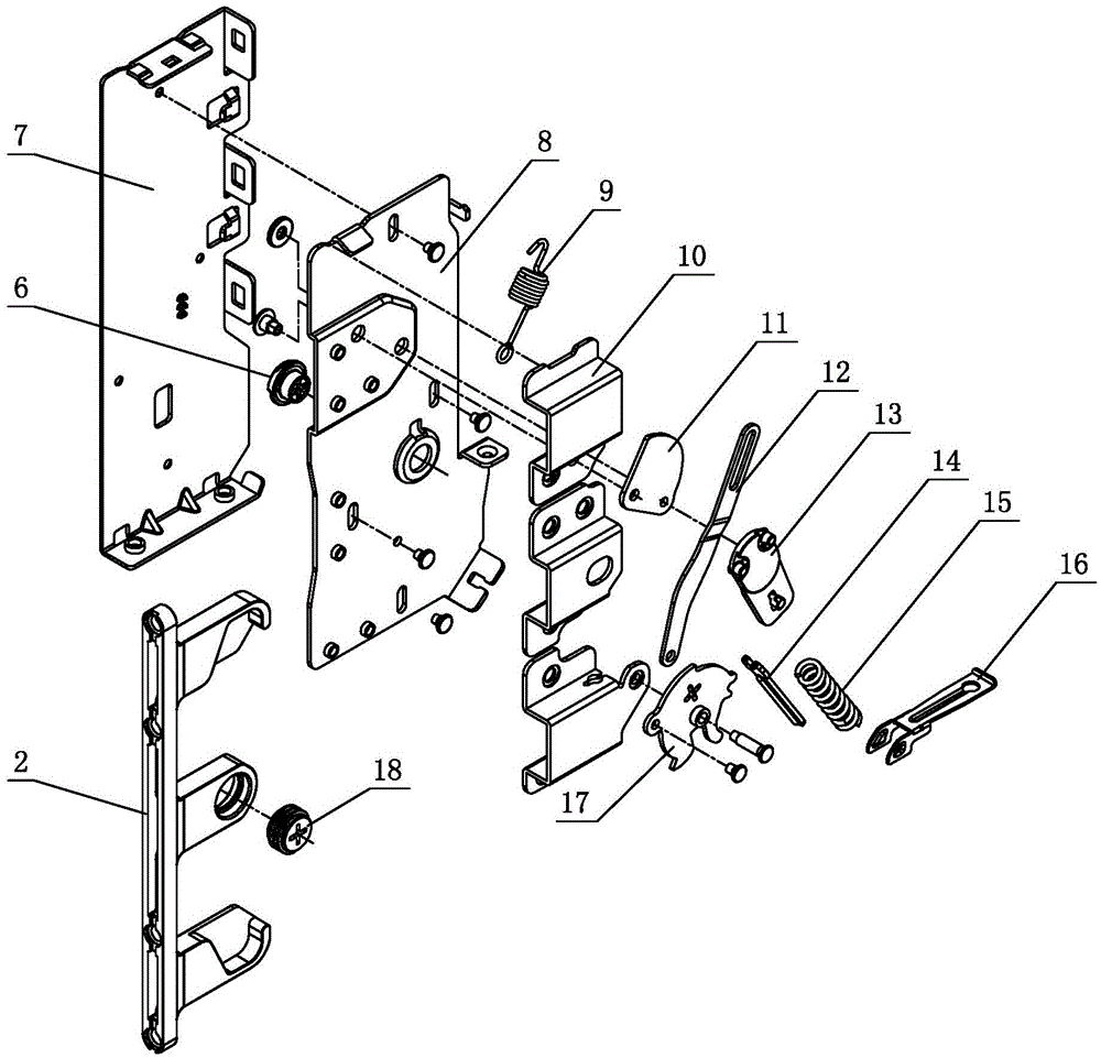 Drawer panel connecting device