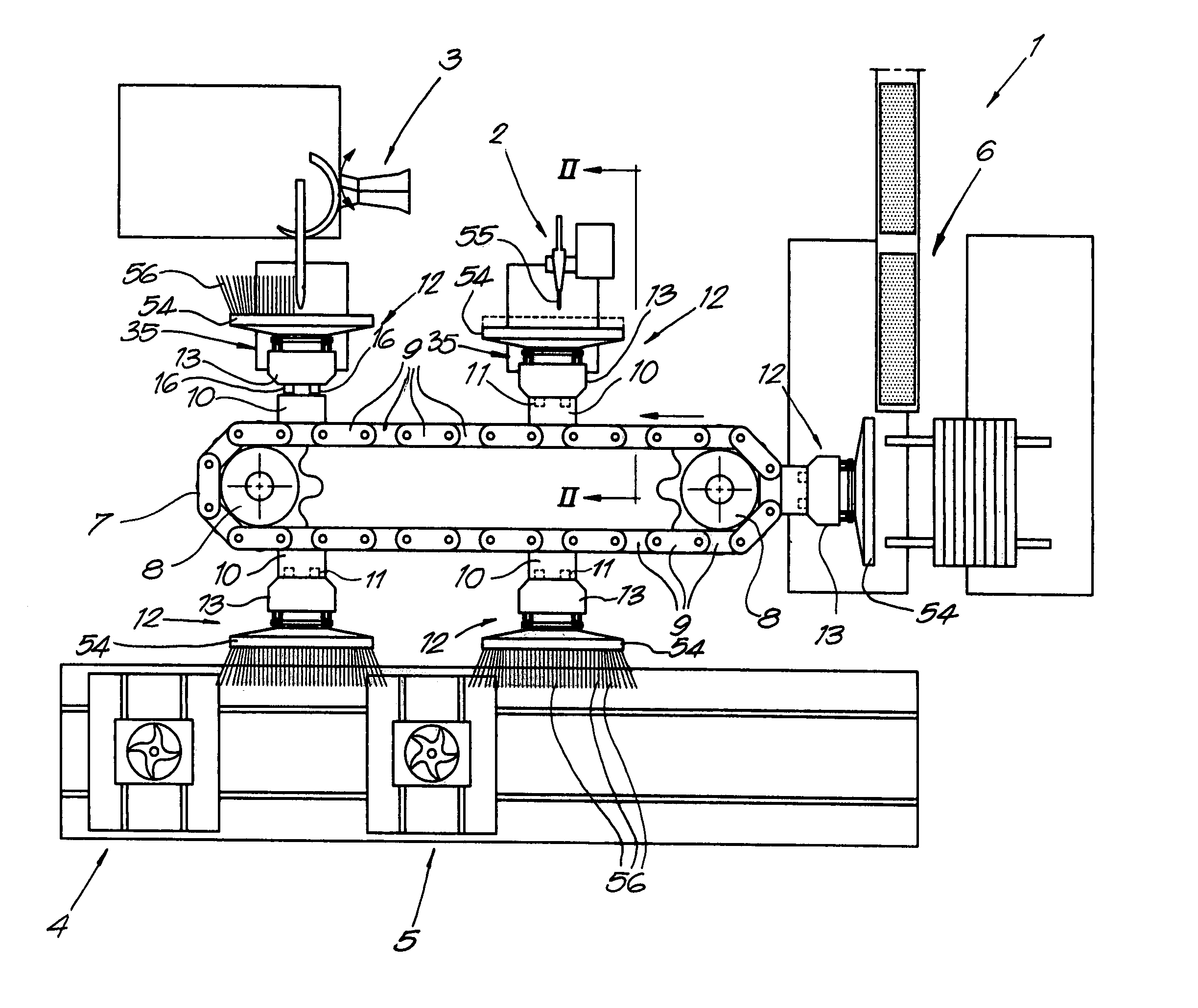 Device for manufacturing brushes