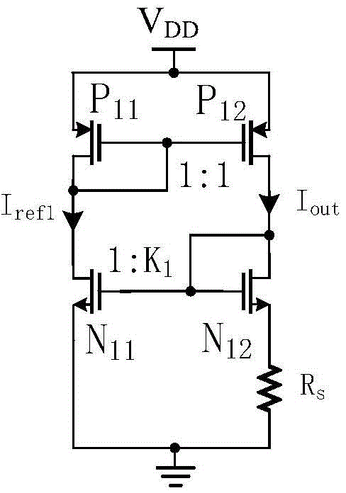CMOS reference current and reference voltage generating circuit