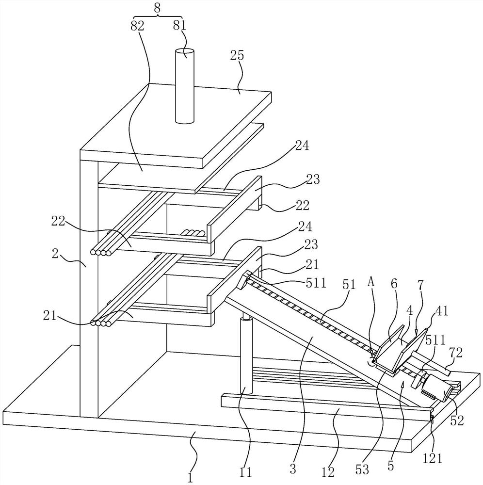 Reinforcing steel bar placing frame