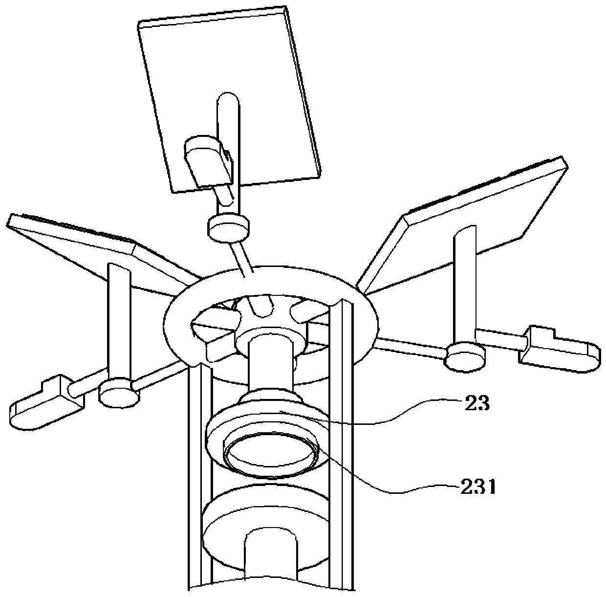 Solar street lamp convenient to disassemble