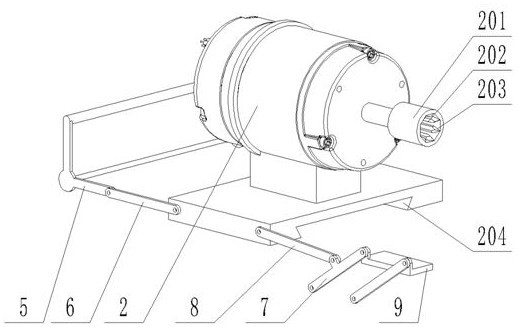 A multi-group drag test bench for small motors