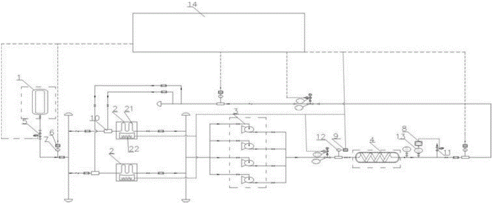 High low temperature cycle control system and high low temperature fast control method