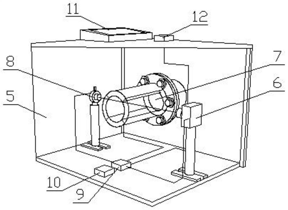 On-line detection device for oil content of oilfield reinjection water