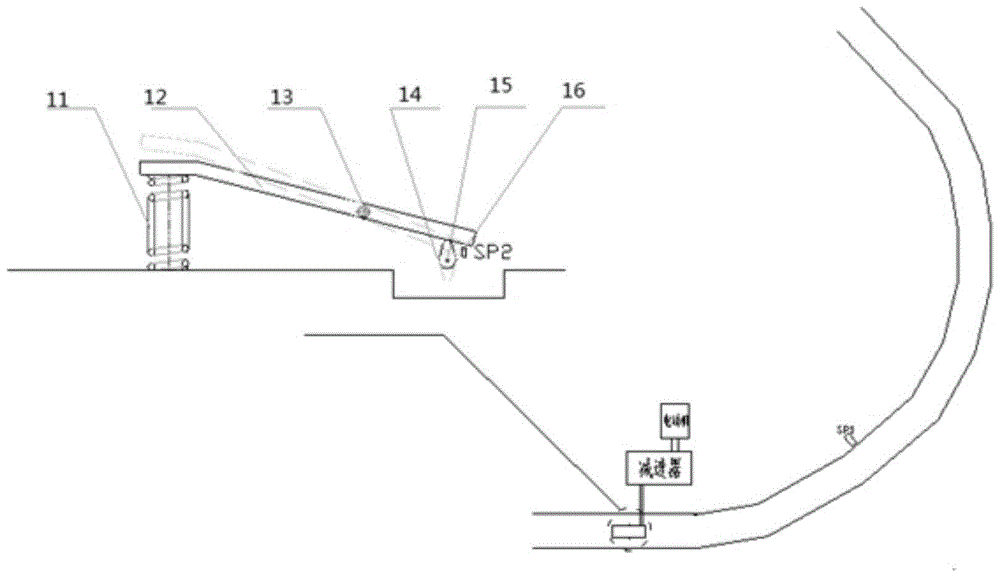 A self-running mine car deceleration device