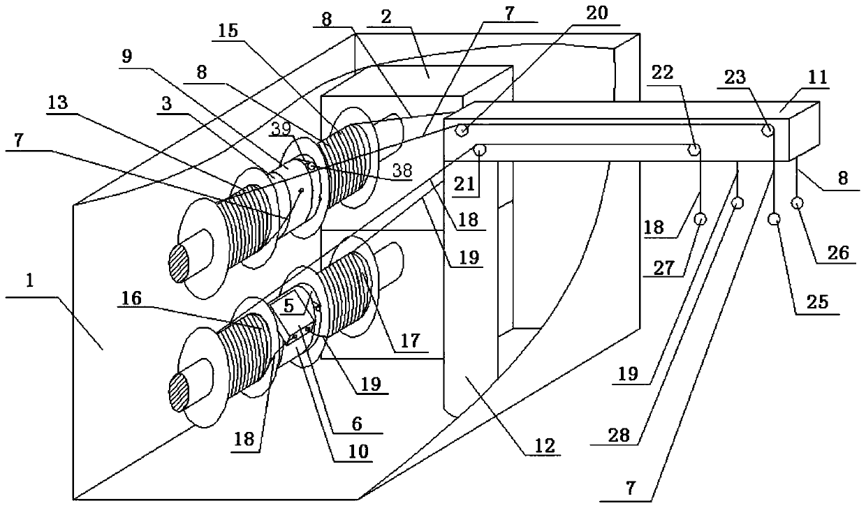 Building or structure with multifunctional reel-off device