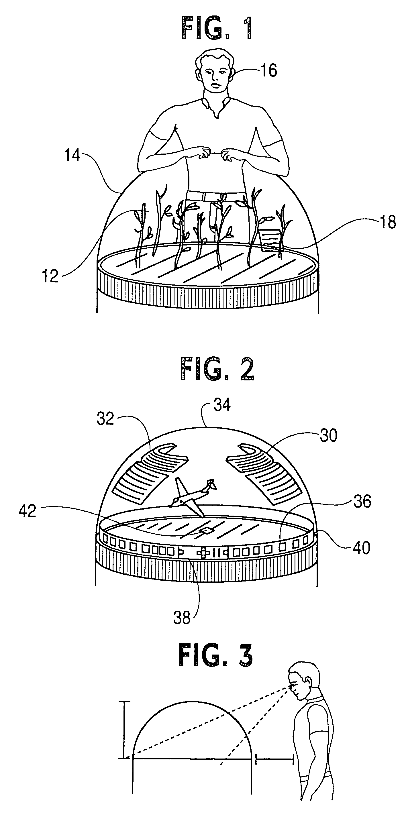 Widgets displayed and operable on a surface of a volumetric display enclosure