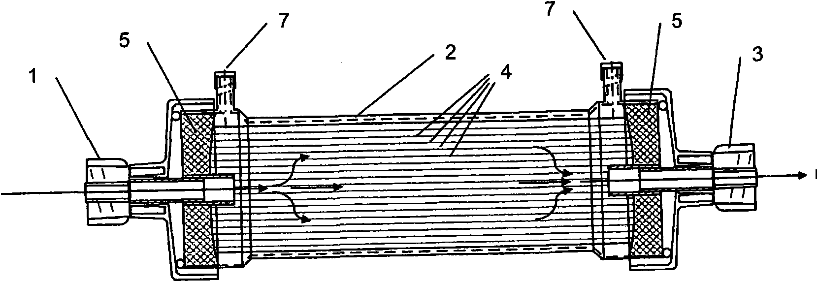 Device for removing leukocytes from blood