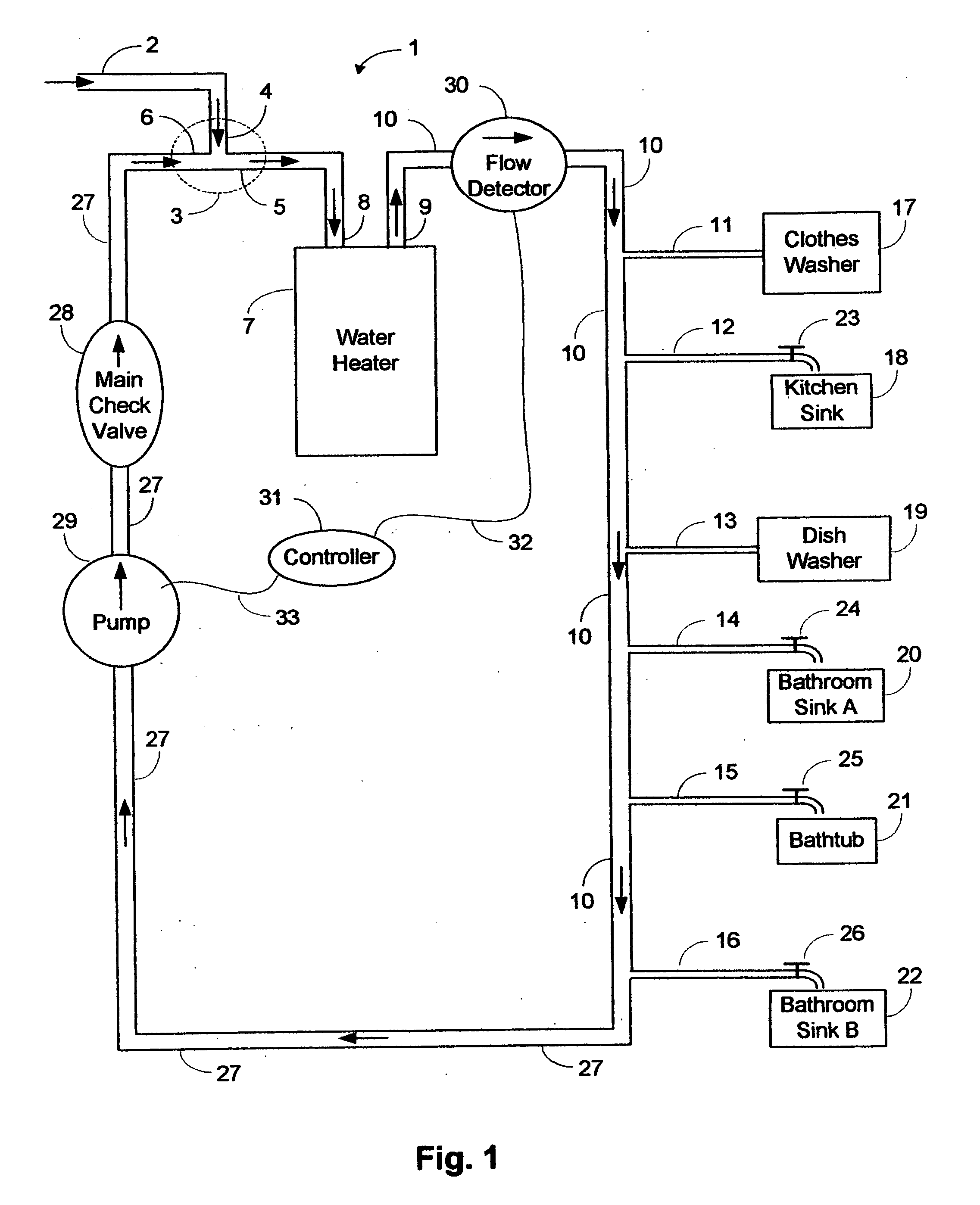 Water conservation / hot water recirculation system utilizing timer and demand method