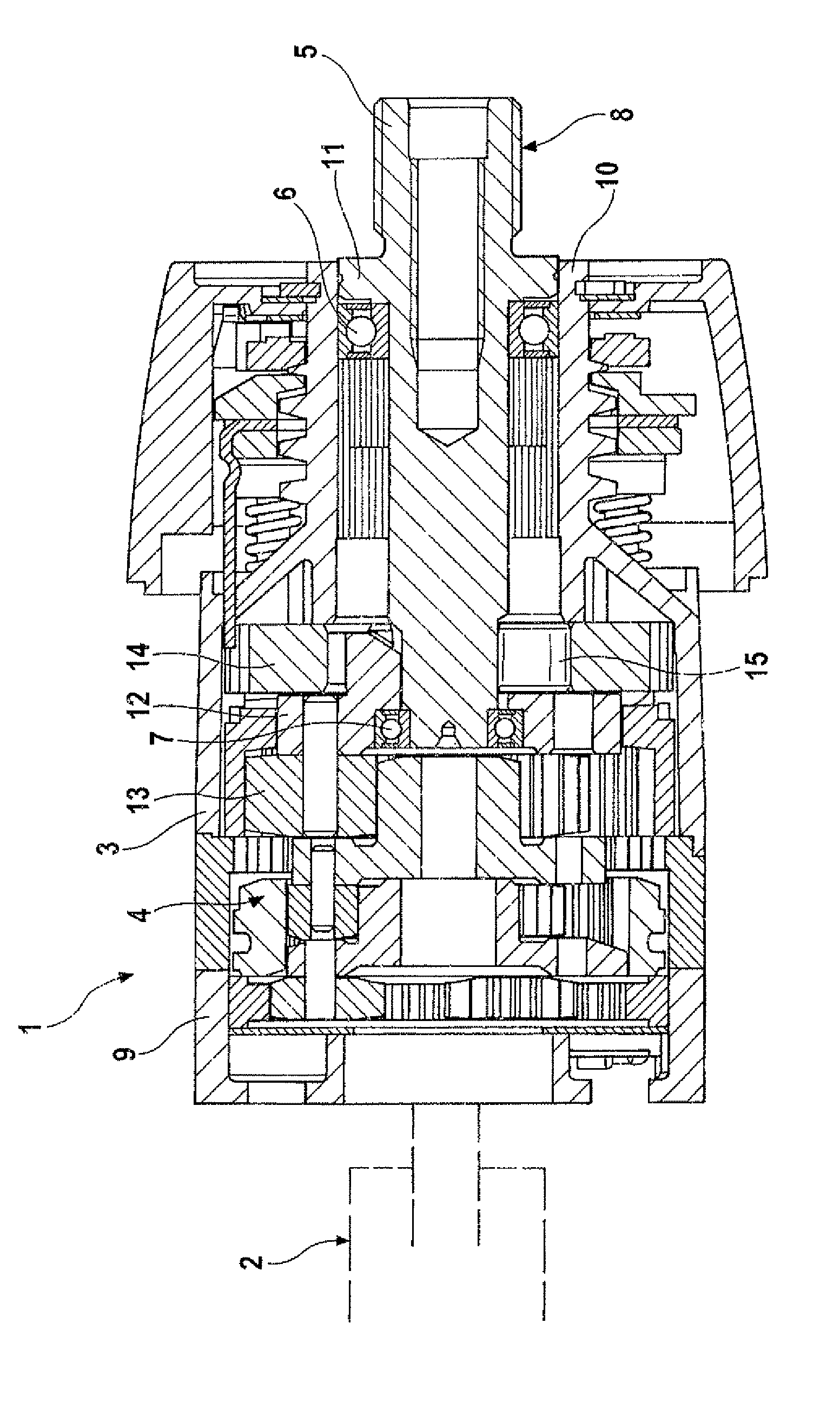 Hand-held power tool comprising a spindle for receiving a tool