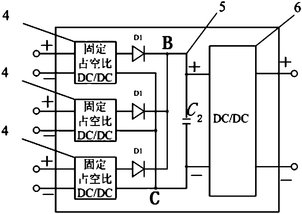 A mmc type high voltage direct current transmission hvdc direct current side power supply system