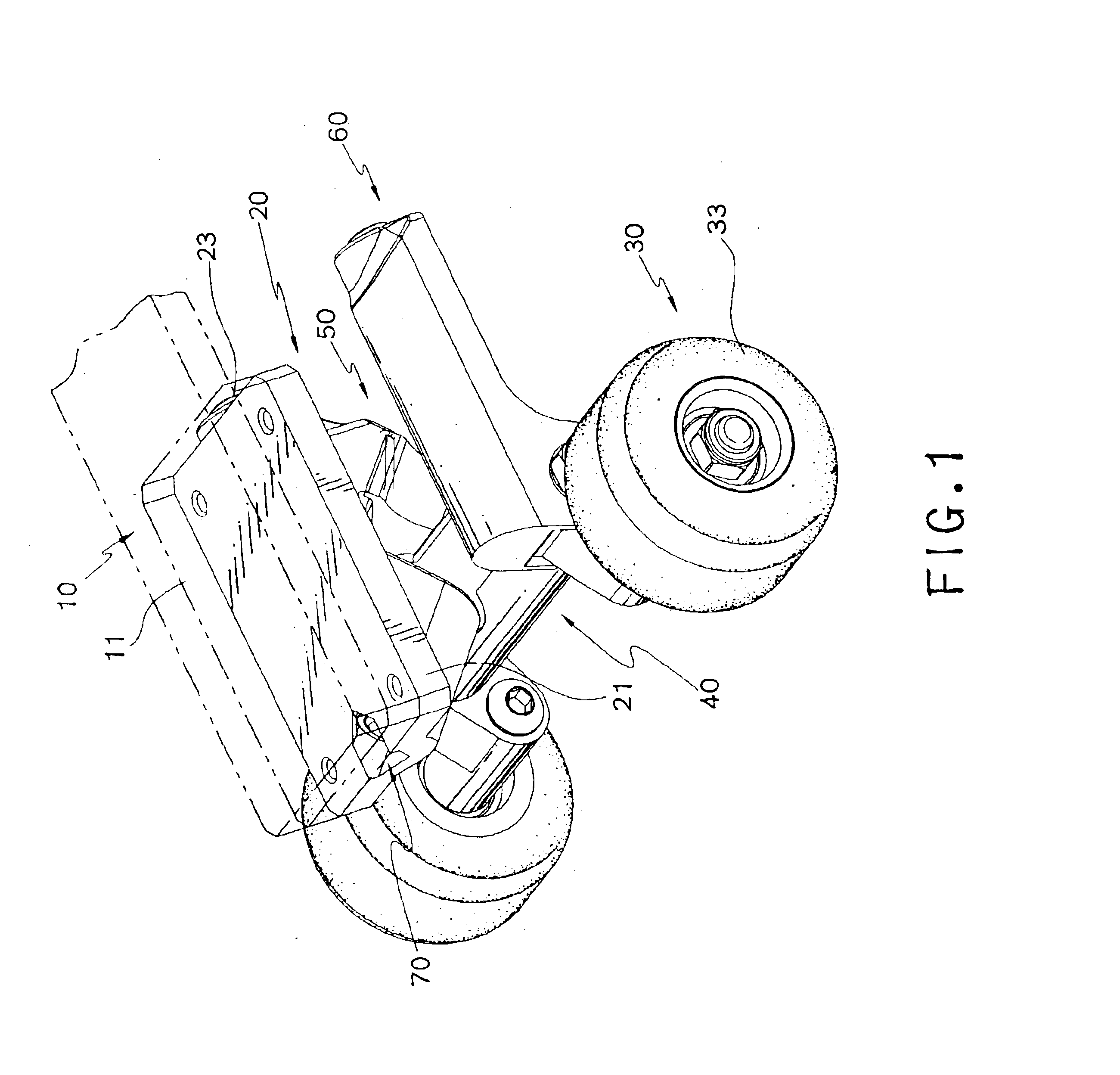 Skateboard having a three-dimensional independent suspension balance system