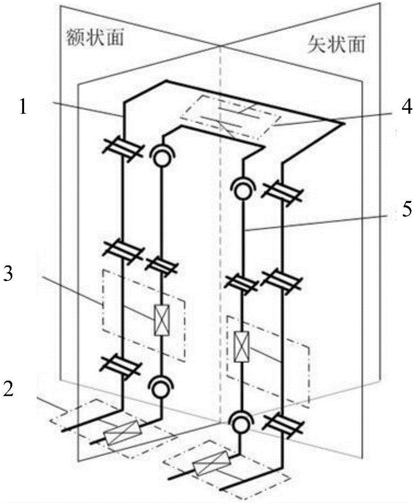 Man-machine supple connecting mechanism aiming at exoskeleton robot