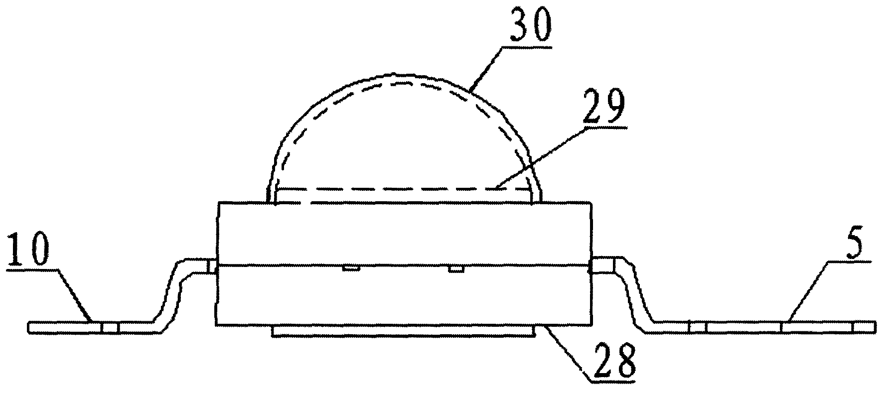 Multicolor-integrated LED (Light Emitting Diode) device