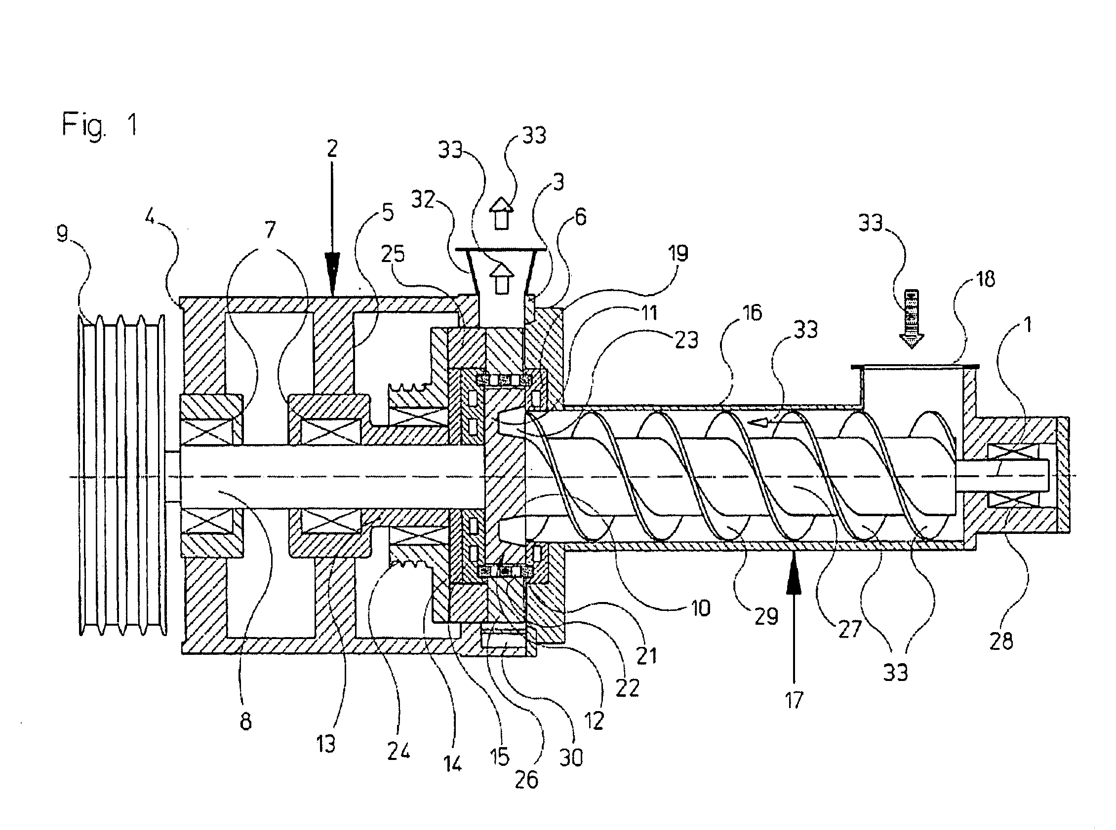 Apparatus for converting free-flowing, at least partially thermoplastic feed material, into granules, agglomerates, pellets, compacts, and the like