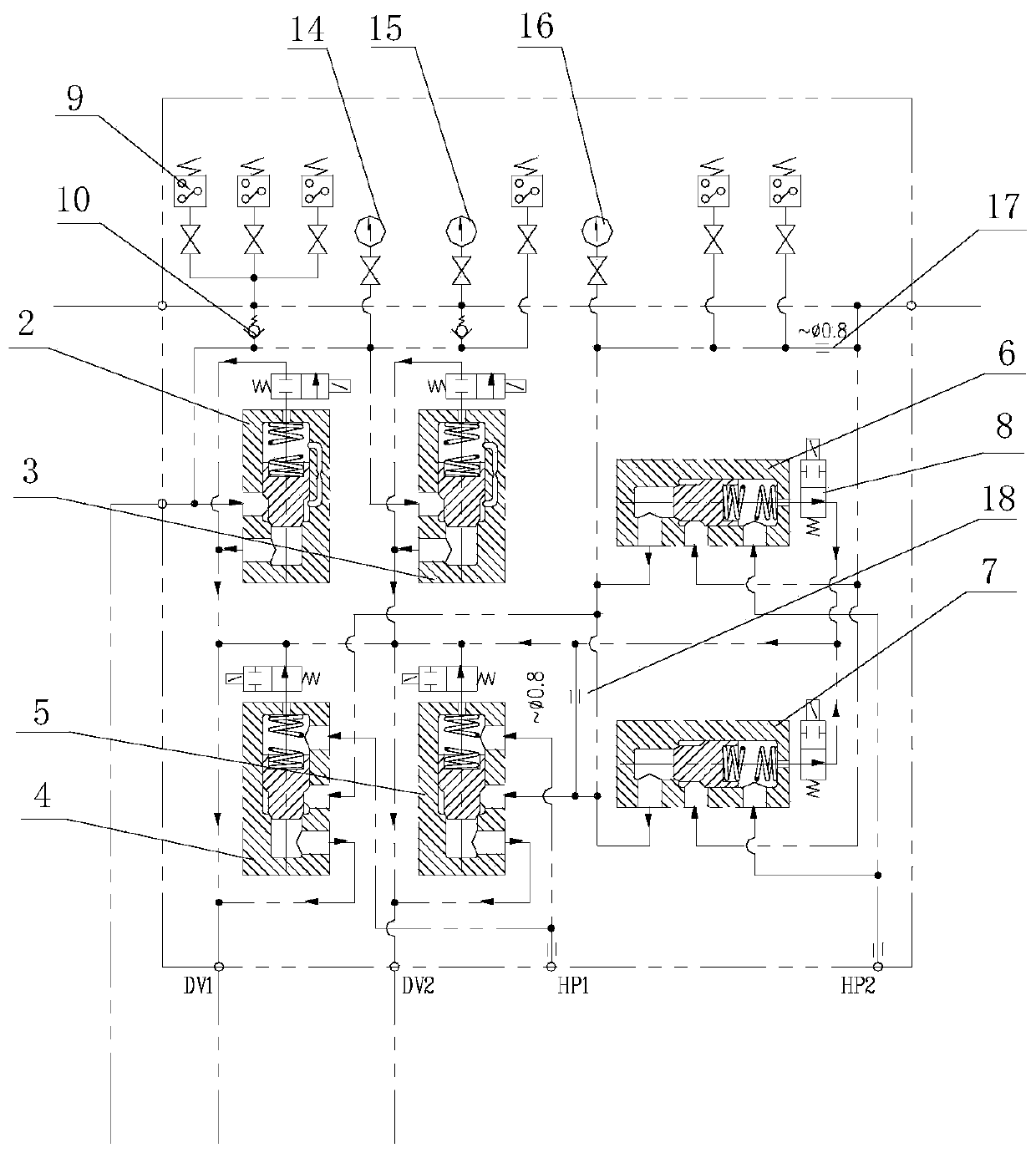 Valve hydraulic system