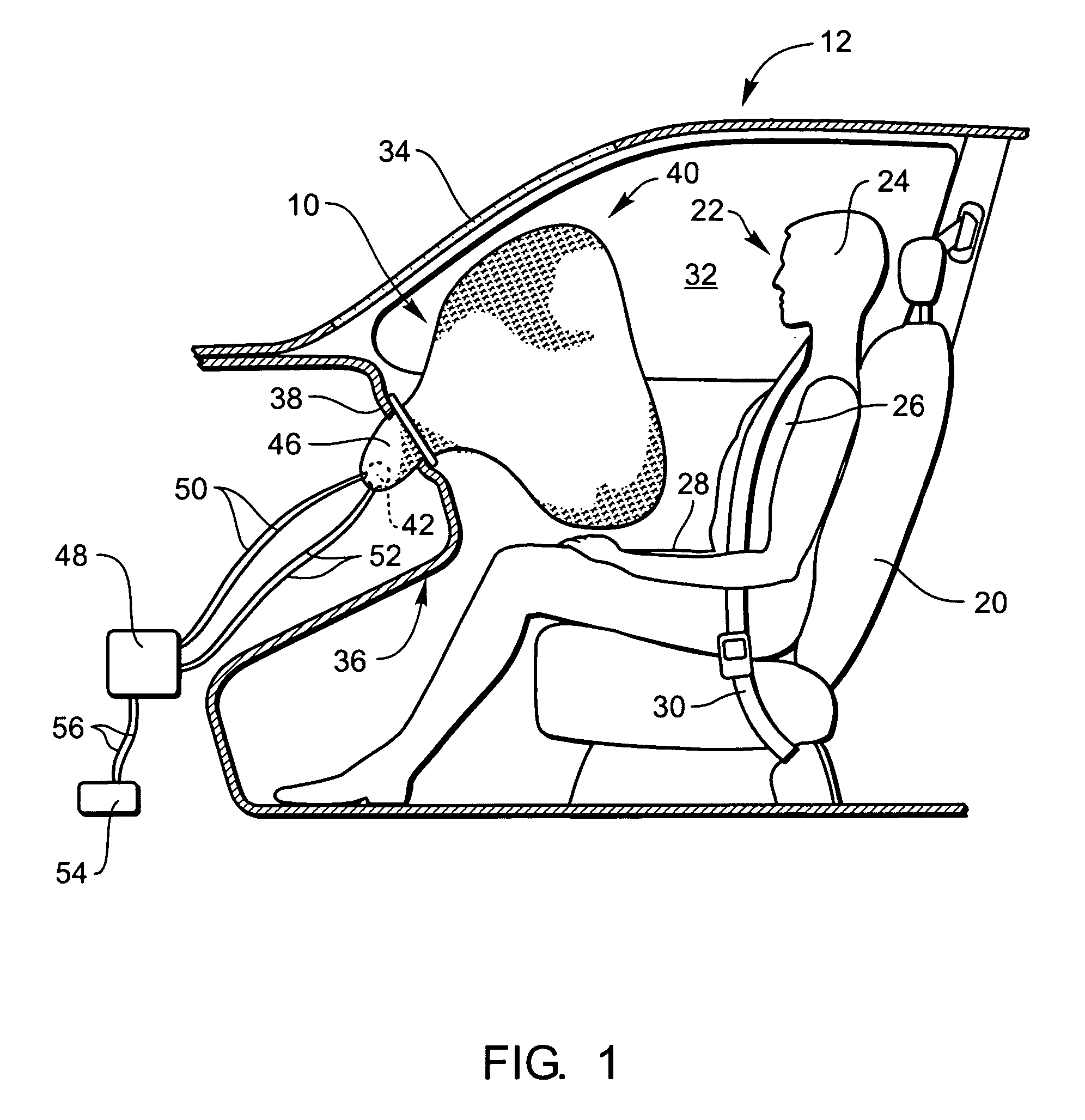 Flexible housing for an airbag module
