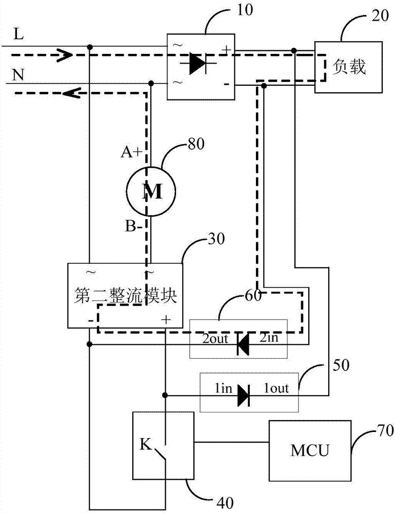 Alternating current (AC) motor speed regulation circuit and air conditioner