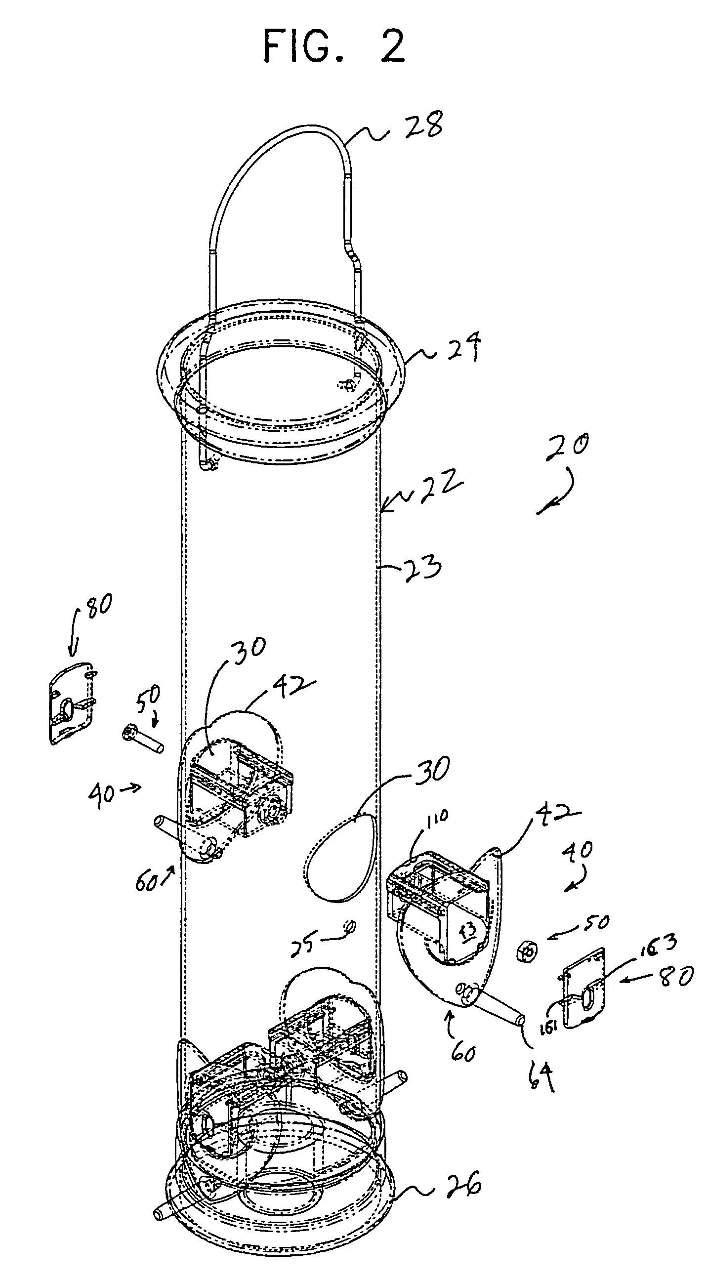 Convertible feed port assembly for bird feeders