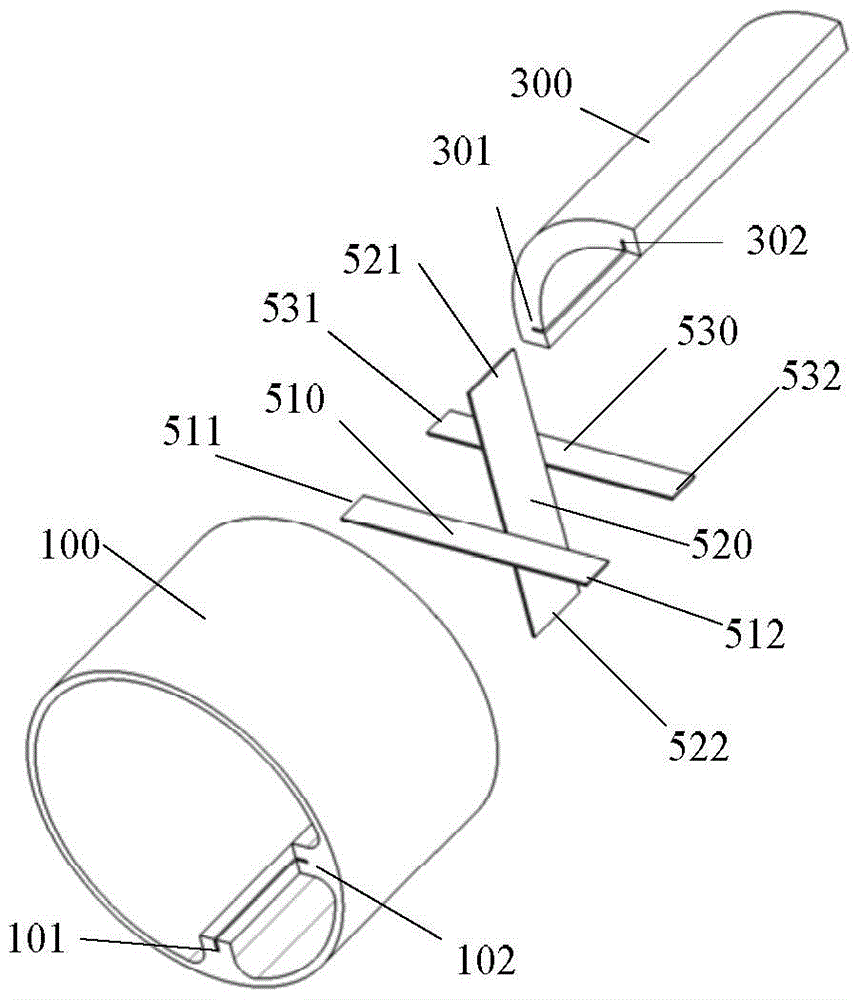 A compact flexible bearing with large rotation angle range